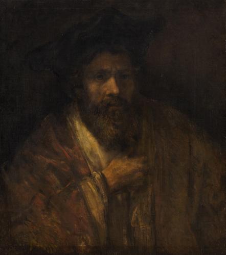 REMBRANDT Harmenszoon van Rijn Bartiger Mann oil painting image